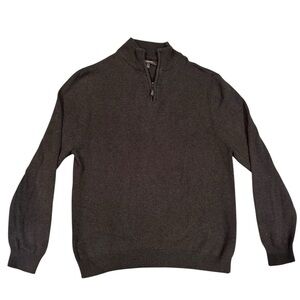 Men's Charcoal Half-Zip Sweater